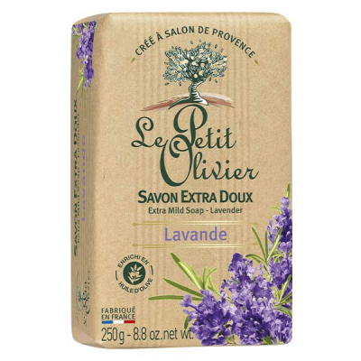 LE PETIT OLIVIER Savon Extra Doux Lavande  - Le Savon De 250 G
