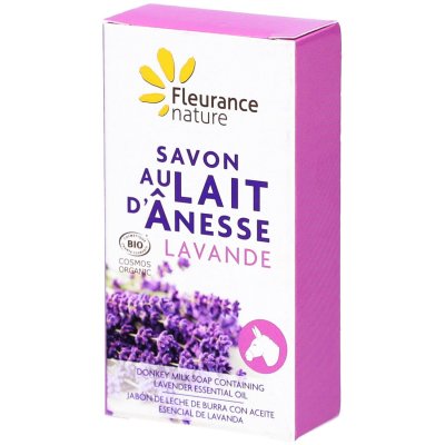 FLEURANCE NATURE Savon Lait d'Anesse Lavande 100g 
