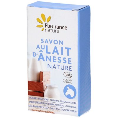 FLEURANCE NATURE Savon Lait d'Anesse Nature 100g 