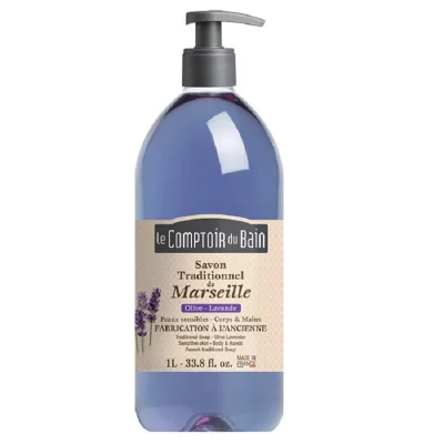 LE COMPTOIR DU BAIN Savon liquide de Marseille olive lavande 1L