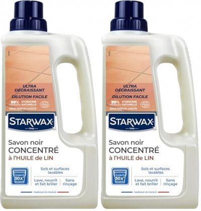 STARWAX Savon noir &agrave; l'huile de lin 1L 