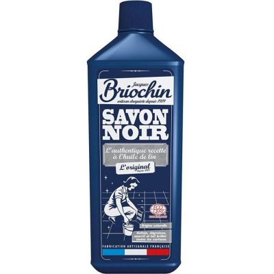 BRIOCHIN Savon noir liquide &agrave; l'huile de lin, tous types de sols et autres