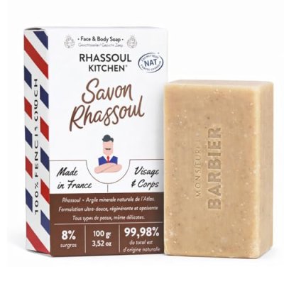 MONSIEUR BARBIER Savon solide visage et corps Rhassoul Kitchen - 