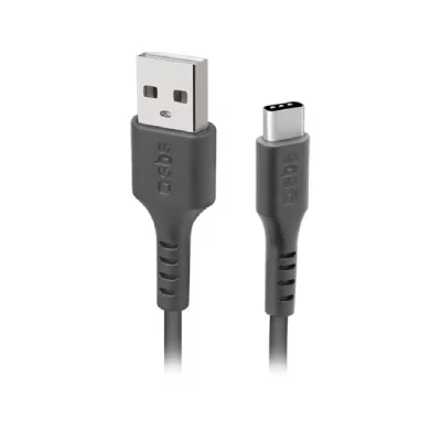 SBS  C&acirc;ble USB USB-C (M) pour USB (M) USB 2.0 1.5 m moul&eacute; noir