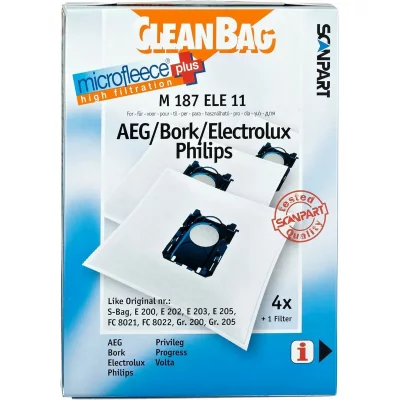 SCANPART Scan Part M 187 ELE 11 Cleanbag Sac aspirateur Electrolux S bag (Import Allemagne)