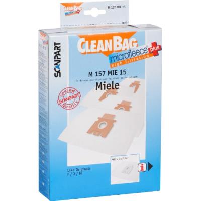 GENERIQUE Scanpart cleanbag m 157 mie 15 lot de 4 sacs pour aspirateur
