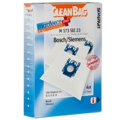 SCANPART  cleanbag m 173 sie 23 lot de 4 sacs pour aspirateur