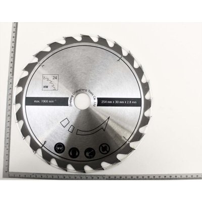 SCHEPPACH  lame de scie circulaire 24T 250x30 mm - Convient pour HS100S