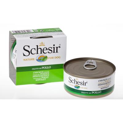 SCHESIR  Filet de poulet pour chien 4 lots (40 x 150 g)