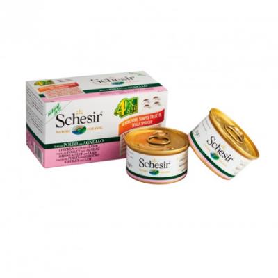 SCHESIR  Multipack Adulte 4&nbsp;x&nbsp;85&nbsp;g Poulet et agneau