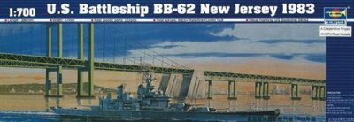 TRUMPETER Schlachtschiff Uss New Jersey Bb-62 1983 - 1:700e - 