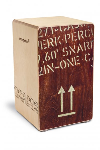 SCHLAGWERK  Cajon CP404RED 2 en 1 Bouleau Rouge Large H 49 cm