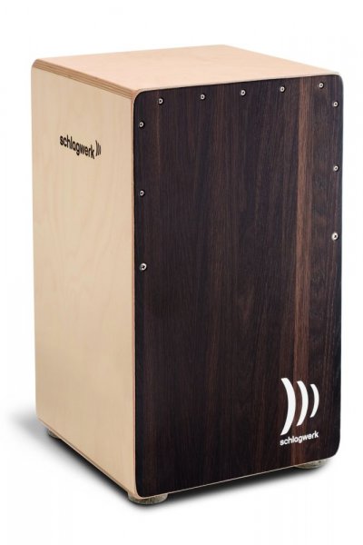 SCHLAGWERK  Cajon CP408 2 en 1 Ch&ecirc;ne fonc&eacute; Naturel