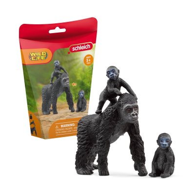 SCHLEICH  42601 Famille de Gorilles des Plaines (Wild Life)