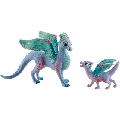 SCHLEICH  70592 Dragon aux Fleurs avec Son Petit (bayala