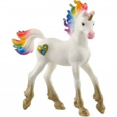 SCHLEICH  70727 Licorne Arc-en-Ciel, Poulain (bayala) Multicolore