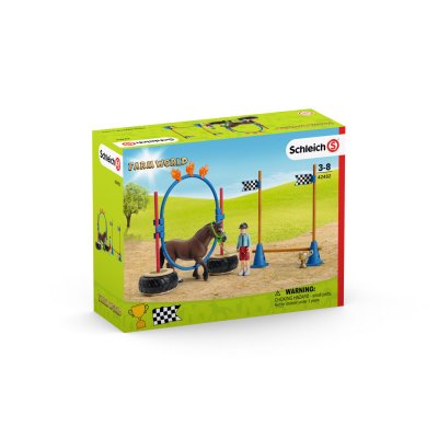 SCHLEICH  - Course d'agility pour poney