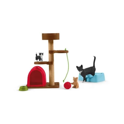 SCHLEICH  - Divertissement pour chats mignons - 42501