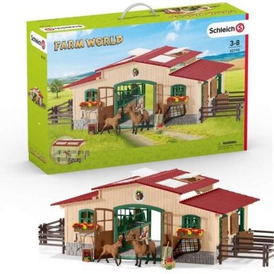 SCHLEICH  - &Eacute;curie avec chevaux