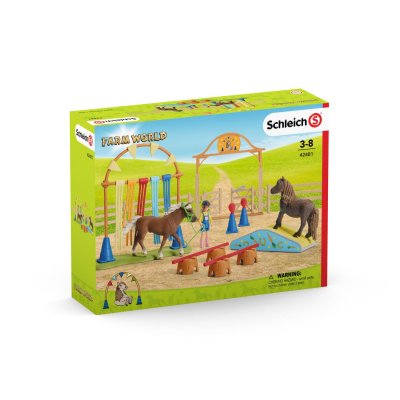 SCHLEICH  Entra&icirc;nement D'agility Pour Poney 
