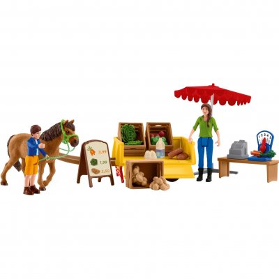 SCHLEICH  Farm World - Stand de ferme mobile, Figurine