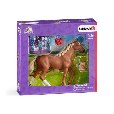 SCHLEICH  Figurine 42360 - Cheval - Pur-sang anglais avec couverture