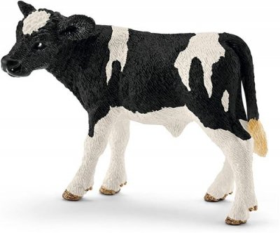 SCHLEICH - Figurine Veau Holstein Farm World, 13798, Multicolore