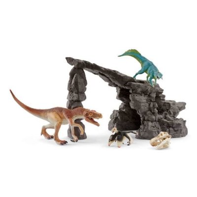SCHLEICH  Kit de dinosaures avec grotte