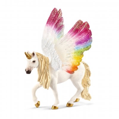 SCHLEICH  - licorne ail&eacute;e arc-en-ciel - 70576 SCH4059433469119