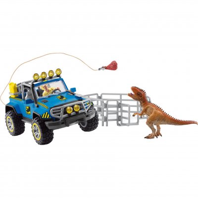 SCHLEICH  V&eacute;hicule Tout-terrain Avec Figurine De Dinosaure Dinosaurs