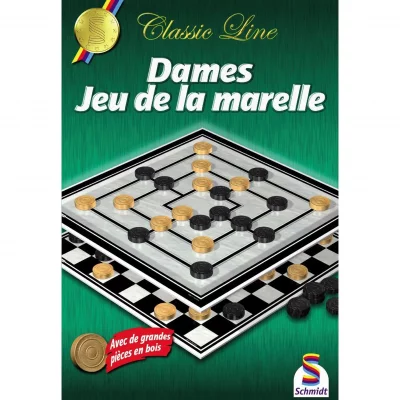 SCHMIDT SPIELE Schmidt Jeu de dames et jeu de marelle
