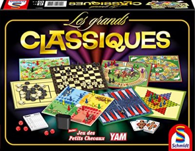 SCHMIDT  Spiele- Coffret de Jeux Classiques, 88211, Colourful