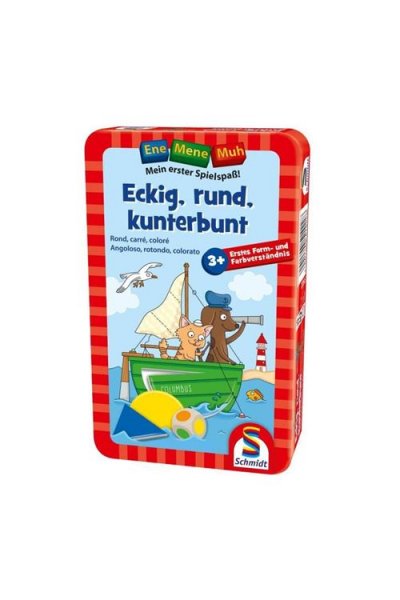 SCHMIDT SPIELE  Jeu de poche Rond Carre Couleurs - Am Stram Gram