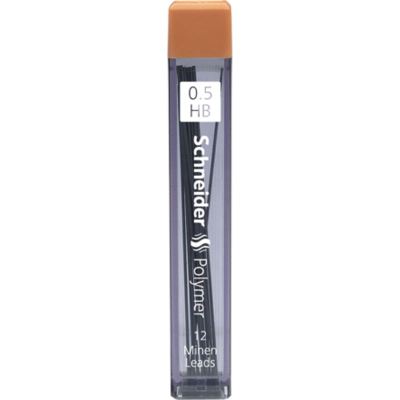 SCHNEIDER  187912&nbsp;Fein mine de polym&egrave;re Hi, 0,5&nbsp;mm, HB, noir, lot de 12