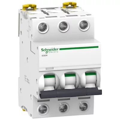 SCHNEIDER ELECTRIC Schneider A9F75304 Disjoncteur 3P 4A Acti9 IC60N courbe D