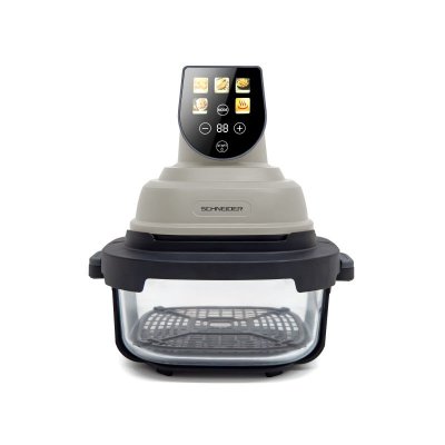 SCHNEIDER  - Crispi - Or - Beige - Friteuse &Agrave; Air Panoramique - 1500w - 2 Bacs Verre