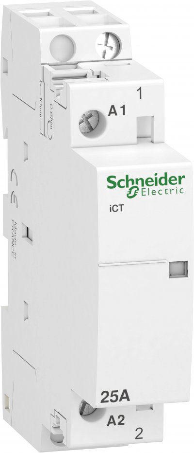 SCHNEIDER ELECTRIC  CONTACTOR MODULAR iCT 25A 1NA 230 VCA A9C20731 Blanc