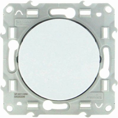 SCHNEIDER ELECTRIC  Interrupteur Poussoir simple Odace 230 V blanc