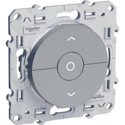 SCHNEIDER ELECTRIC  Interrupteur volets roulants Odace aluminium 230 V