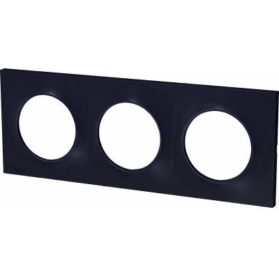SCHNEIDER ELECTRIC  Plaque de finition 3 postes Odace Styl anthracite