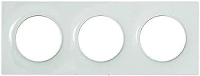 SCHNEIDER ELECTRIC  Plaque de finition 3 postes Odace Styl blanc