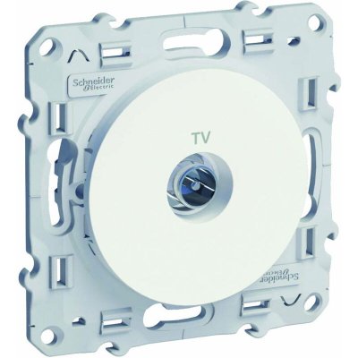 SCHNEIDER ELECTRIC  S520445 Prise TV Odace Blanc
