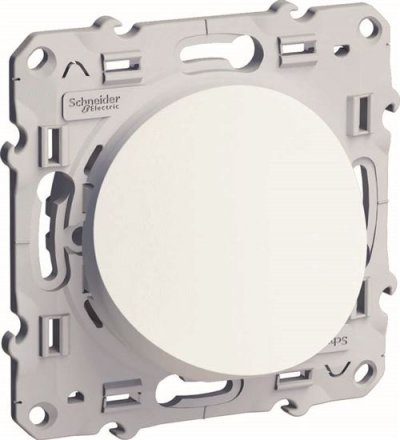SCHNEIDER ELECTRIC  S520662 Sortie de c&acirc;ble Odace Blanc