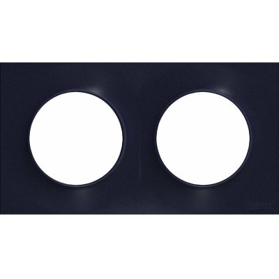 SCHNEIDER ELECTRIC  S54C704 Odace Styl Plaque anthracite 2 postes