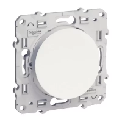 SCHNEIDER ELECTRIC  Schneider odace poussoir blanc 10a &agrave; vis s520206