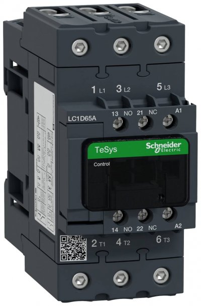 SCHNEIDER ELECTRIC  - TeSys LC1D - contacteur - 3P - AC-3 440V - 65A - bobine 230Vca - LC1D65AP7