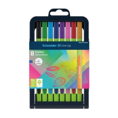 SCHNEIDER  etui de 9 fineliner line-up 0,4 - assorti SCH4004675109170