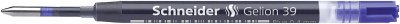SCHNEIDER  - Lot de 10 - recharge pour stylo &agrave; gel Gelion 39, bleu
