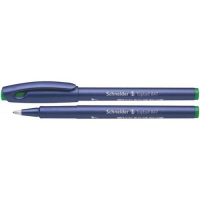 SCHNEIDER  Lot de 3 Rollers &agrave; encre Topball 847 pointe Conique 05 vert