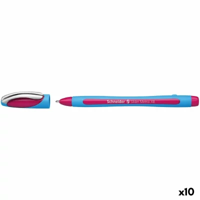 SCHNEIDER  Lot de 3 Stylos &agrave; bille Slider Memo Pte Extra Large rose